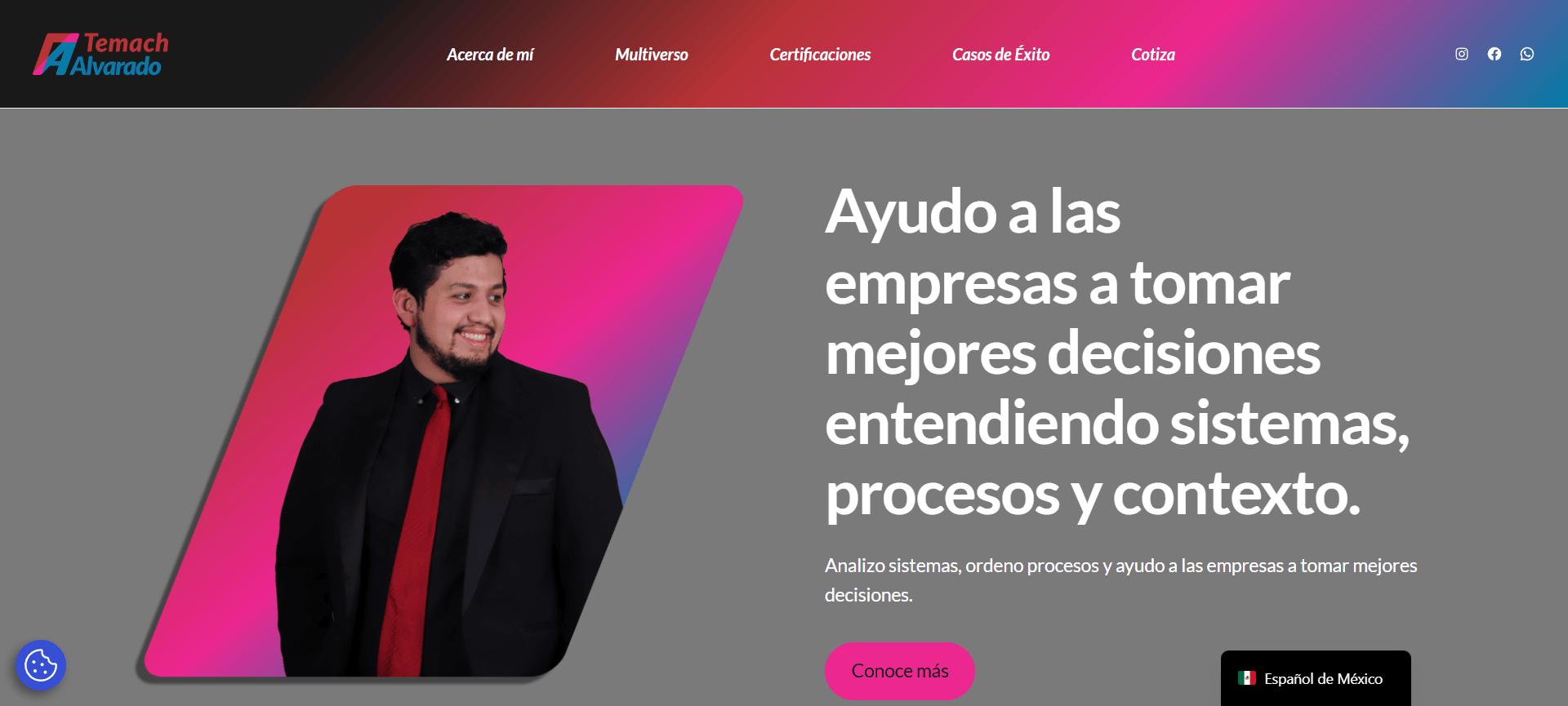 Sitio web https://temach.com.mx/